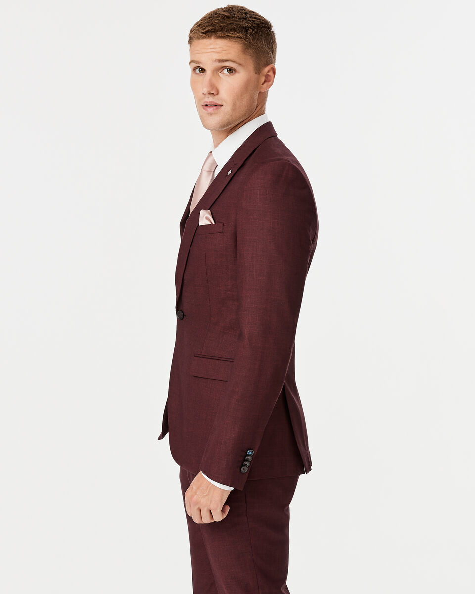 Erickson Suit Jacket, Burgundy, hi-res